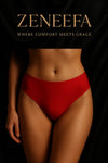 Period Panty Plain Spandex Blend – Red | Zeneefa