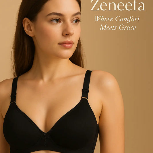 Plain Light Padded Wide Strap Bra – Zeneefa