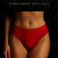 Period Panty Plain Spandex Blend – Red | Zeneefa