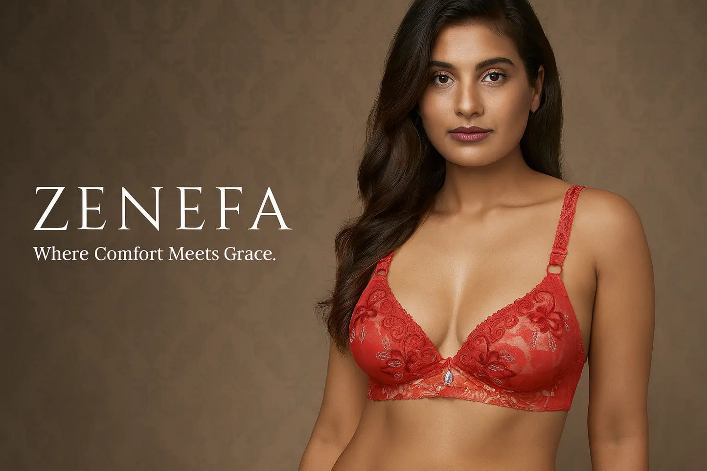 Bridal Embroidered Bra – Zeneefa