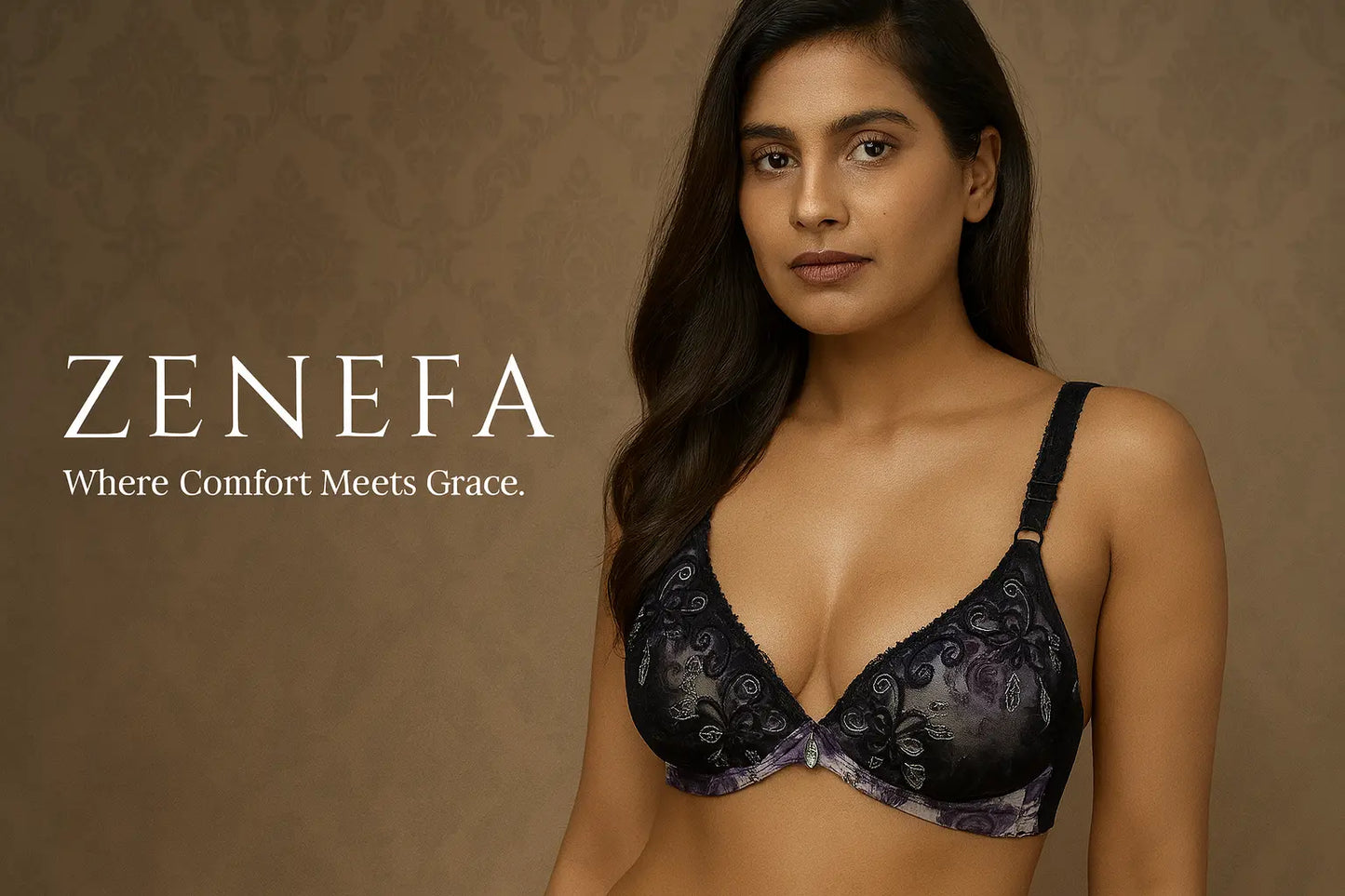 Bridal Embroidered Bra – Zeneefa