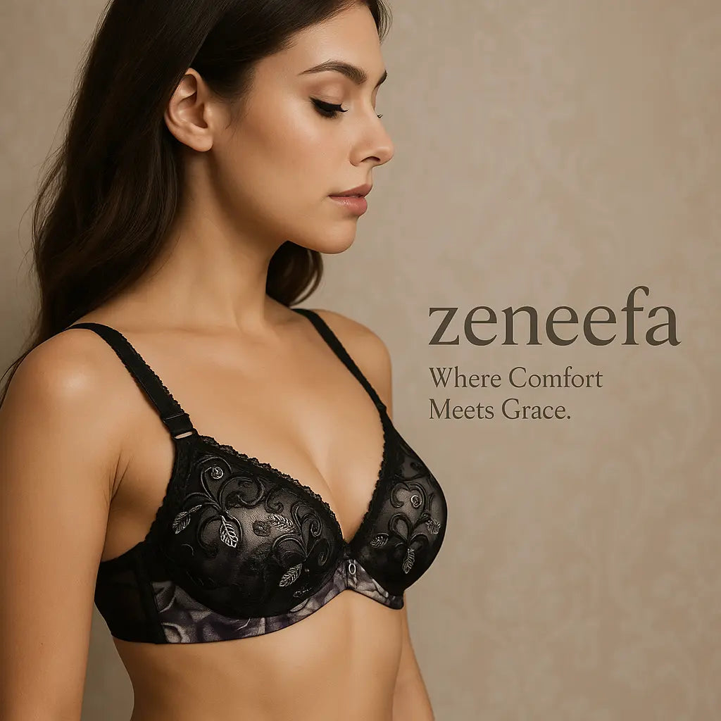Bridal Embroidered Bra – Zeneefa