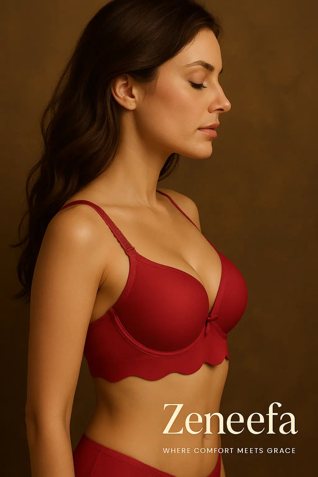 Fancy Plain Bra – Zeneefa