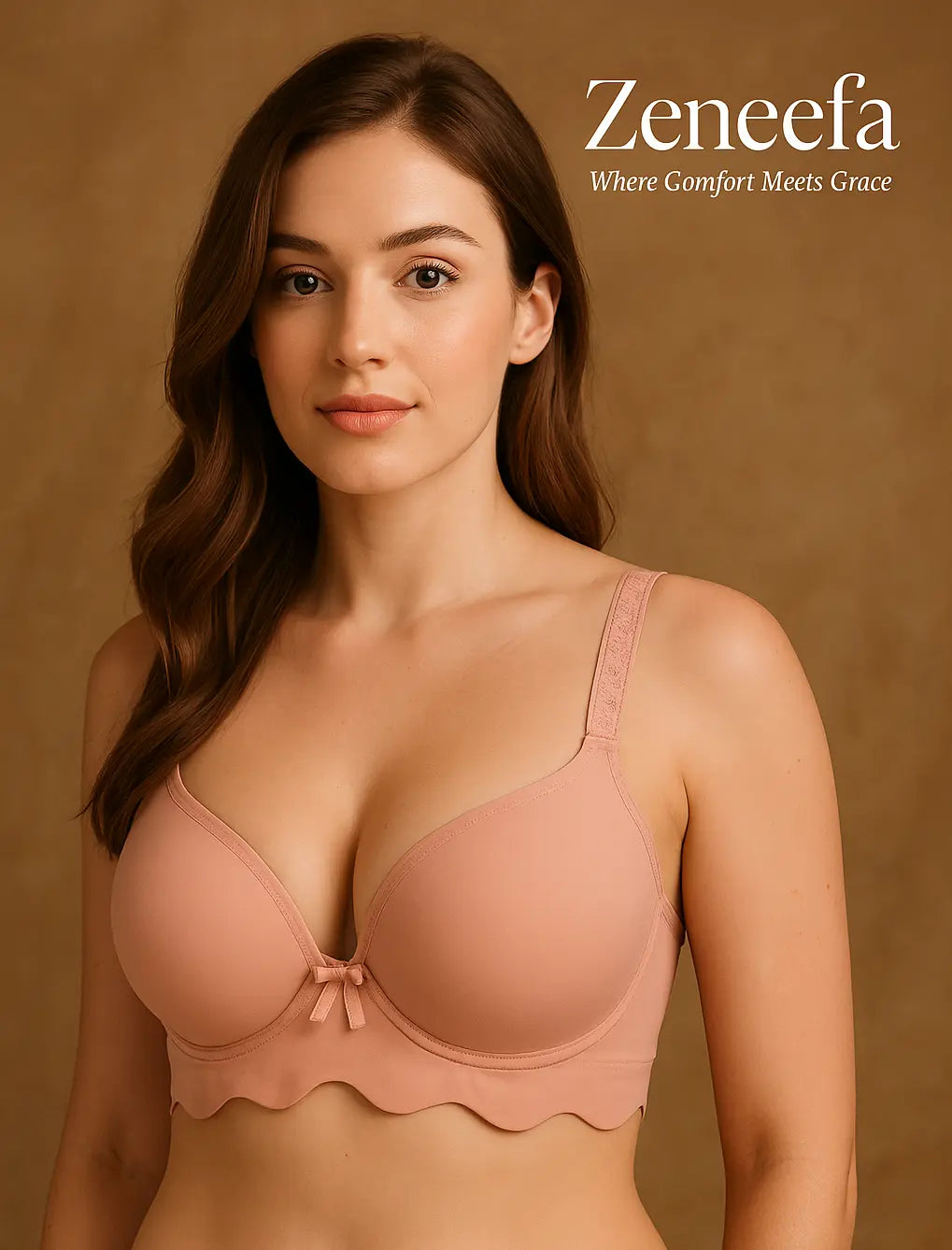 Fancy Plain Bra – Zeneefa