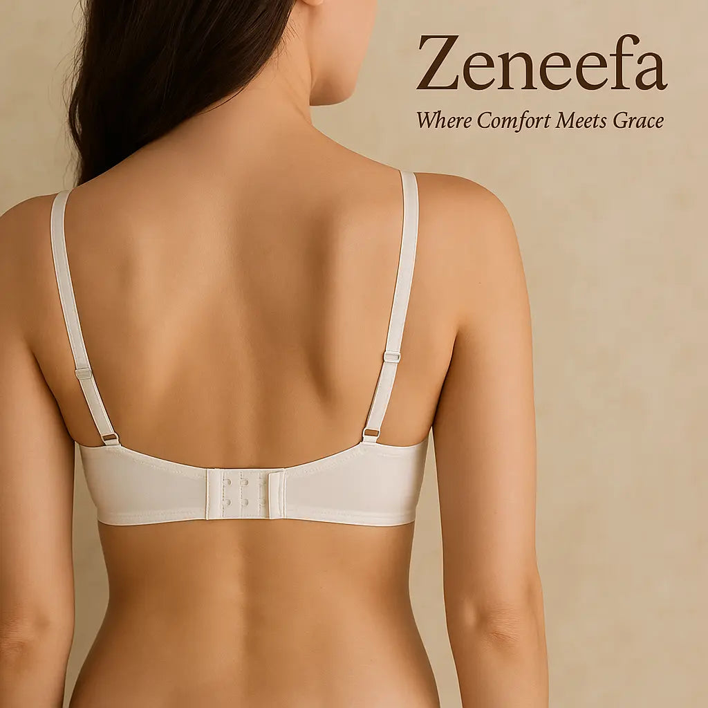 Cotton Net Half Cup Bra – Zeneefa