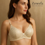 Cotton Net Half Cup Bra – Zeneefa