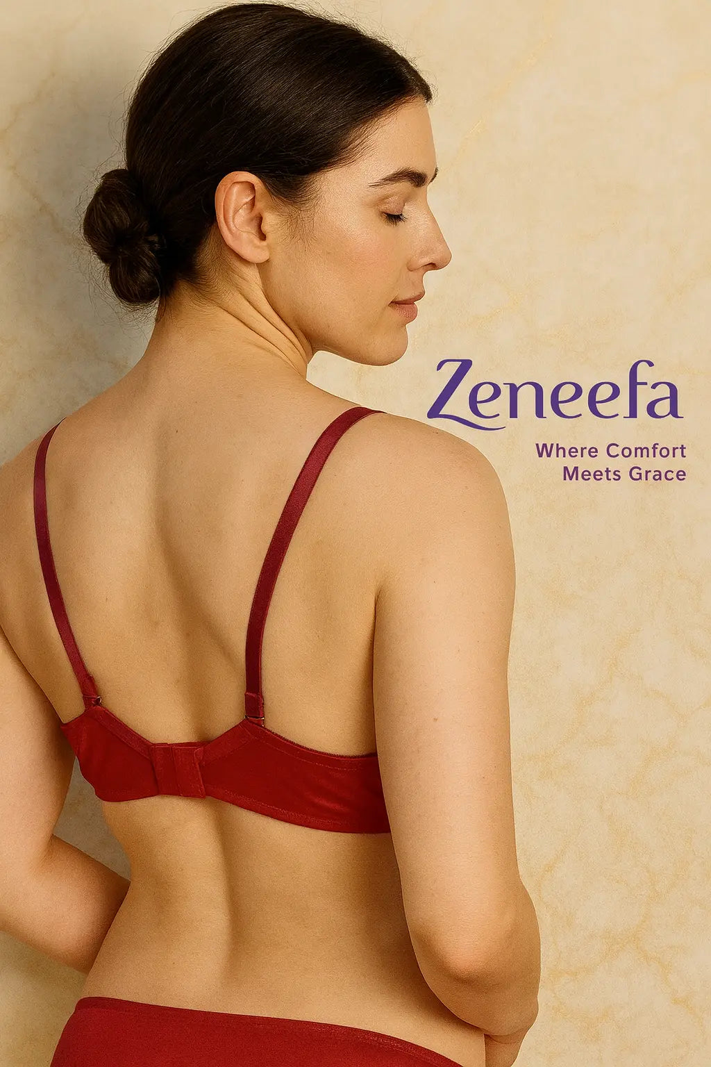 Cotton Net Half Cup Bra – Zeneefa