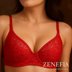 Cotton Net Half Cup Bra – Zeneefa
