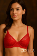 Cotton Net Half Cup Bra – Zeneefa