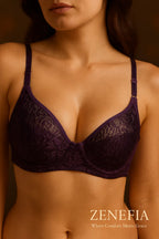 Cotton Net Half Cup Bra – Zeneefa