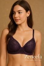 Cotton Net Half Cup Bra – Zeneefa