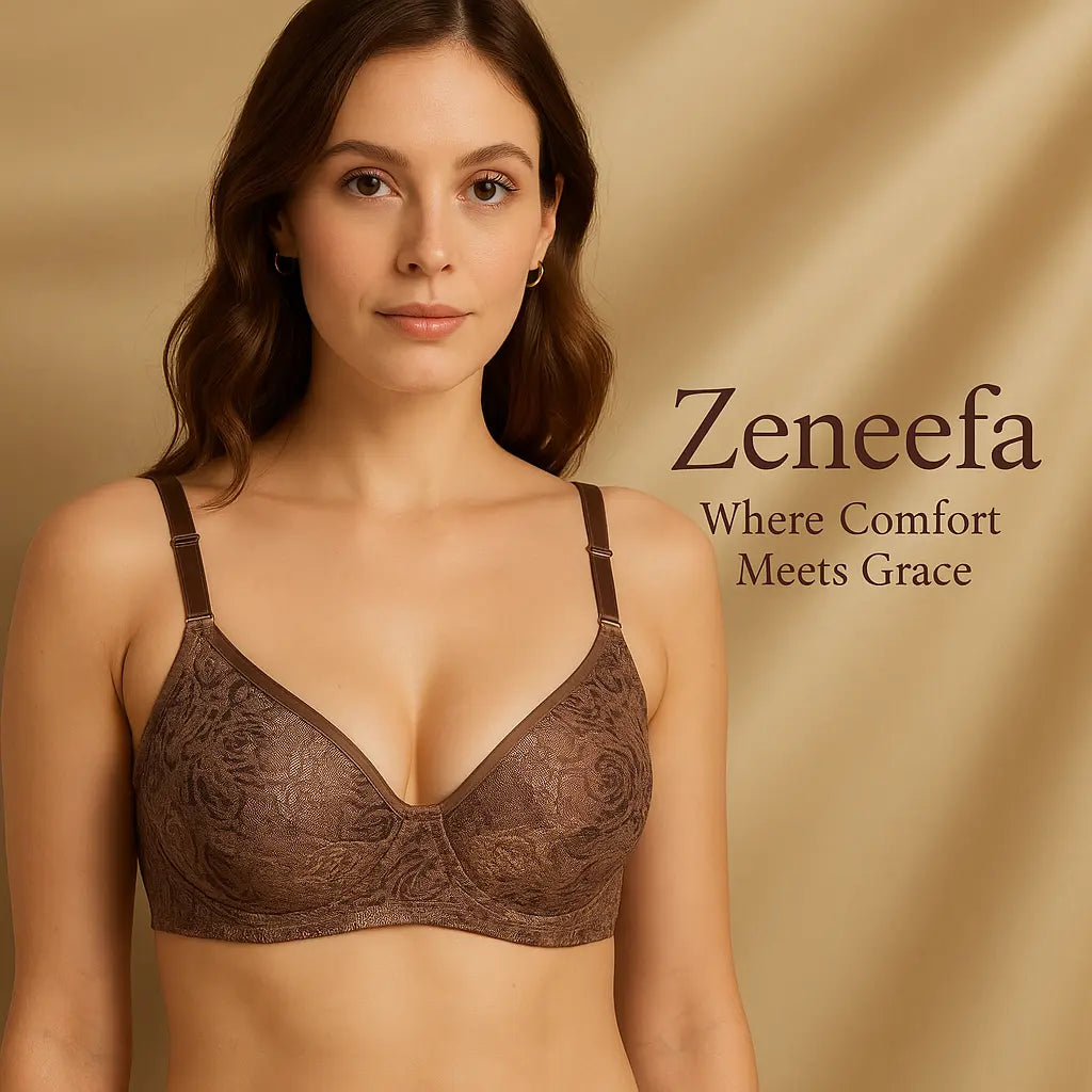 Cotton Net Half Cup Bra – Zeneefa