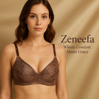 Cotton Net Half Cup Bra – Zeneefa