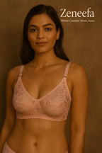 Cotton Net Full Cup Bra – Zeneefa