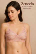 Cotton Net Full Cup Bra – Zeneefa