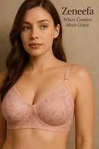 Cotton Net Full Cup Bra – Zeneefa