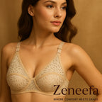 Cotton Net Full Cup Bra – Zeneefa