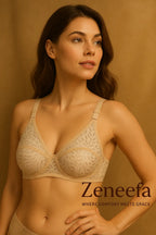 Cotton Net Full Cup Bra – Zeneefa