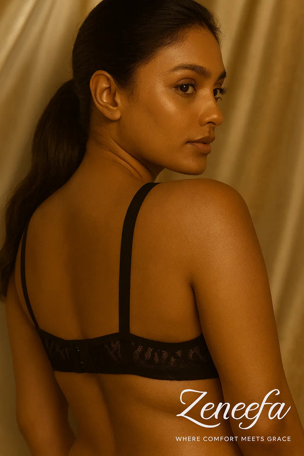 Cotton Net Full Cup Bra – Zeneefa