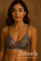 Cotton Net Full Cup Bra – Zeneefa