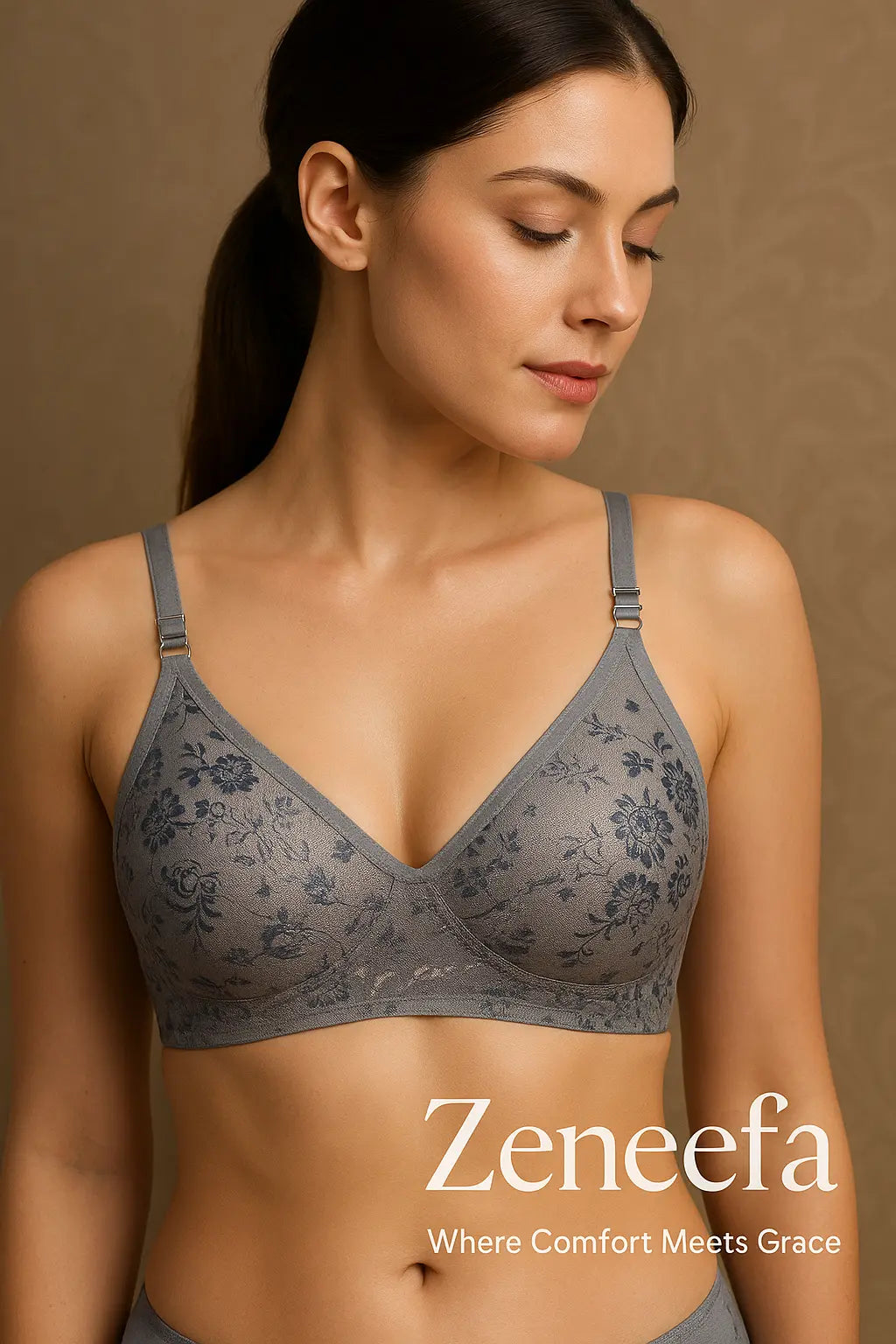 Cotton Net Full Cup Bra – Zeneefa