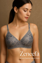 Cotton Net Full Cup Bra – Zeneefa