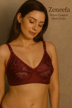 Cotton Net Full Cup Bra – Zeneefa