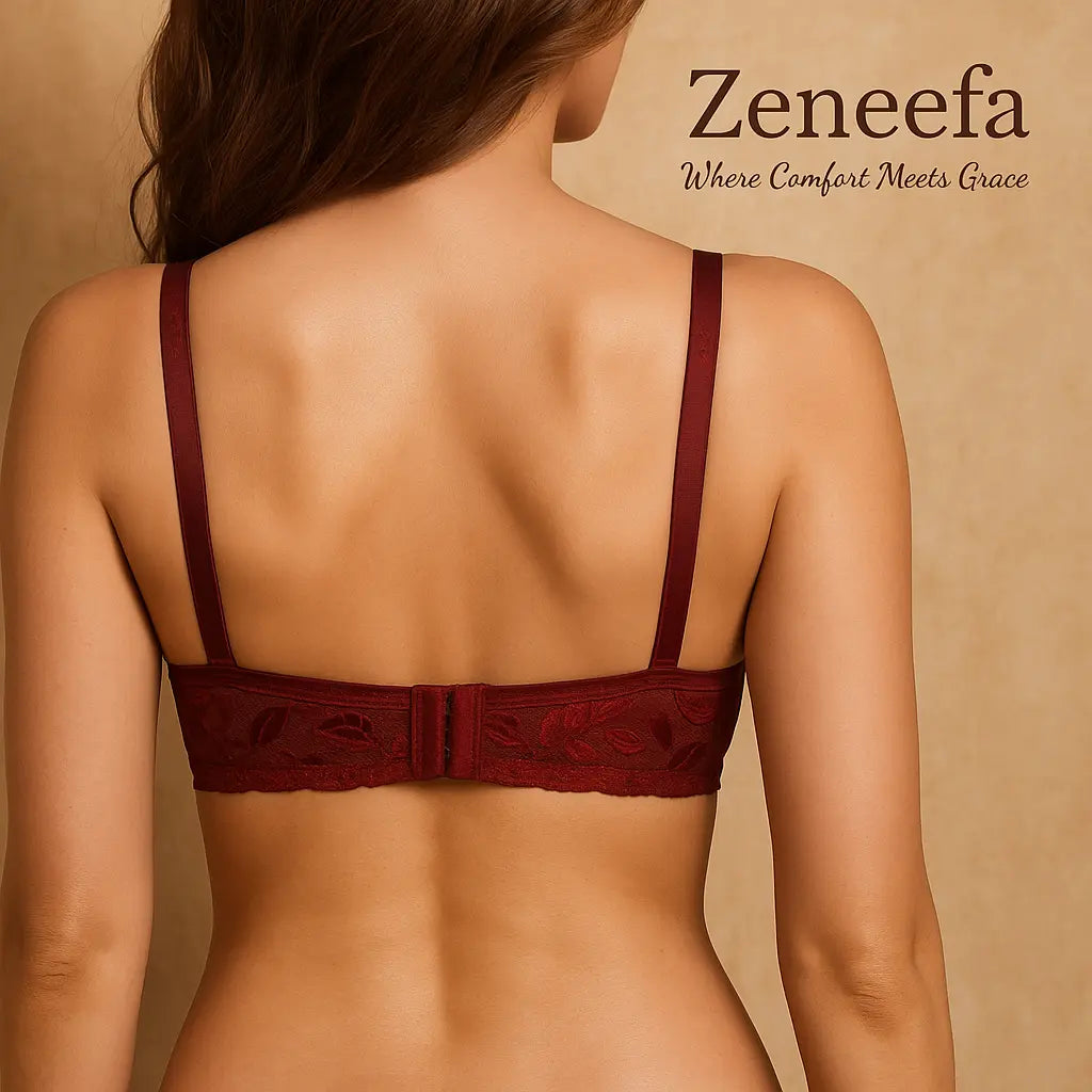 Cotton Net Full Cup Bra – Zeneefa