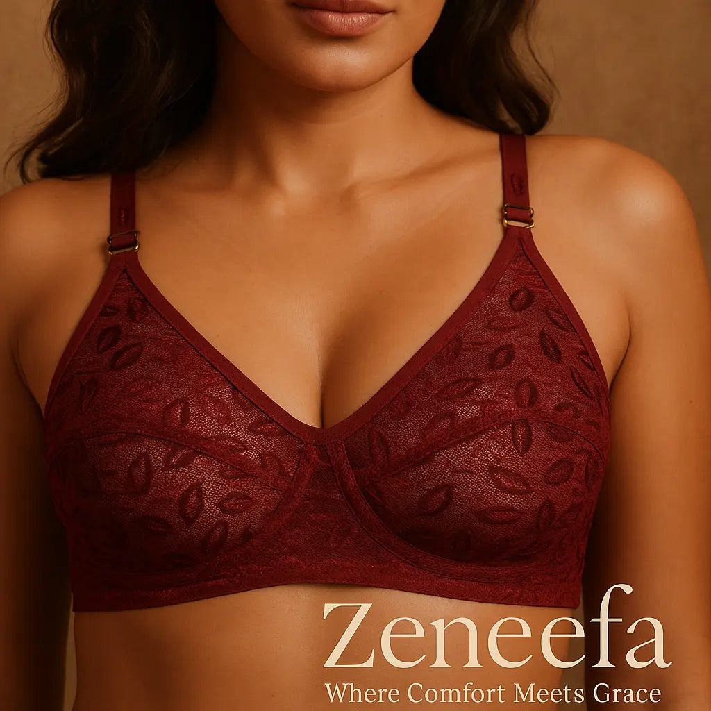 Cotton Net Full Cup Bra – Zeneefa
