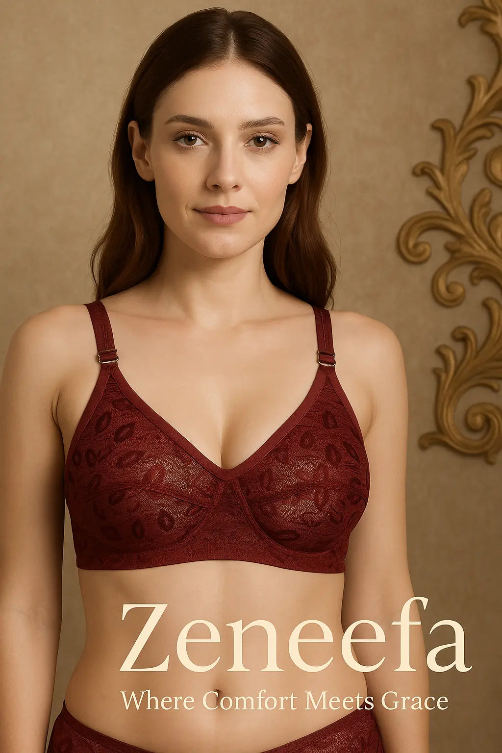 Cotton Net Full Cup Bra – Zeneefa