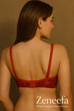 Cotton Net Full Cup Bra – Zeneefa