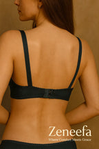 Cotton Half Liner Half Cup Bra – Zeneefa