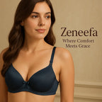 Cotton Half Liner Half Cup Bra – Zeneefa