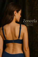 Cotton Half Liner Half Cup Bra – Zeneefa