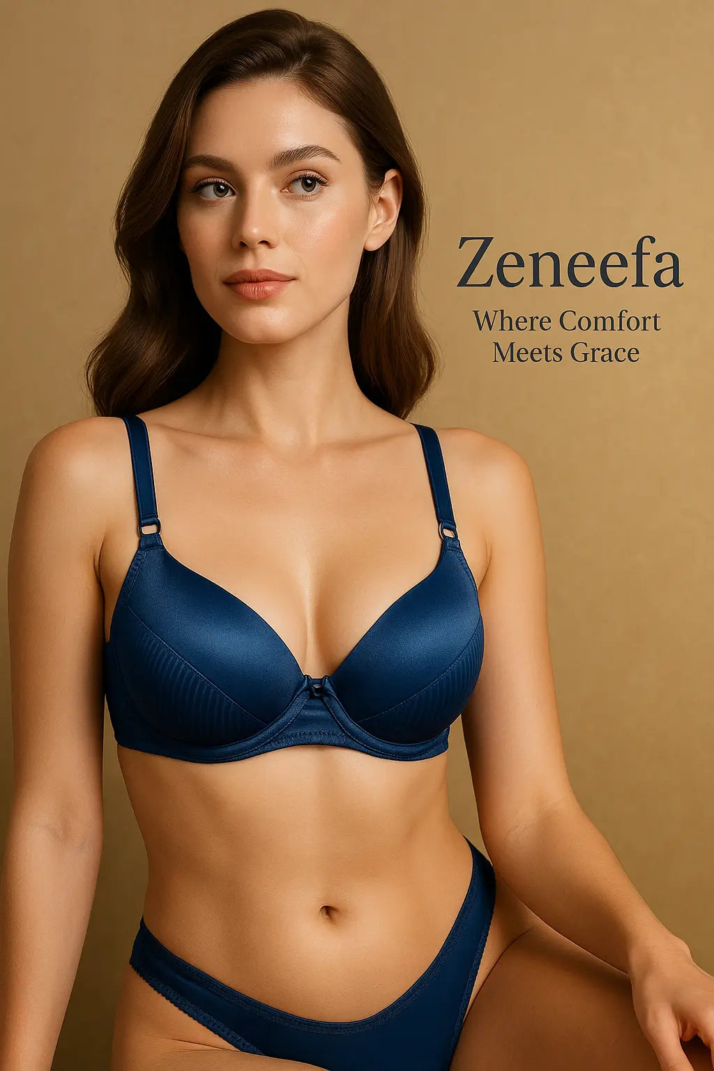 Cotton Half Liner Half Cup Bra – Zeneefa