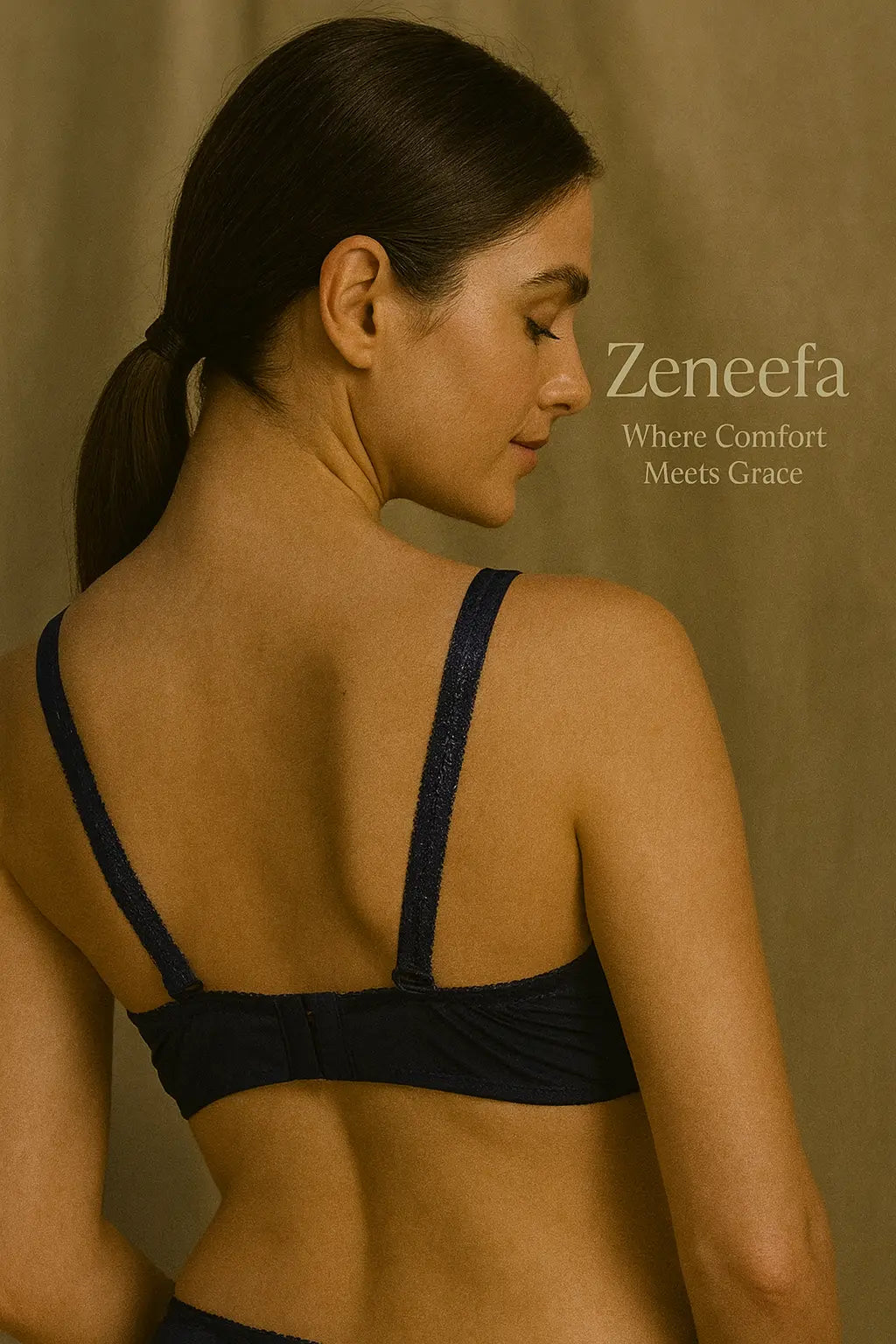 Cotton Half Liner Half Cup Bra – Zeneefa