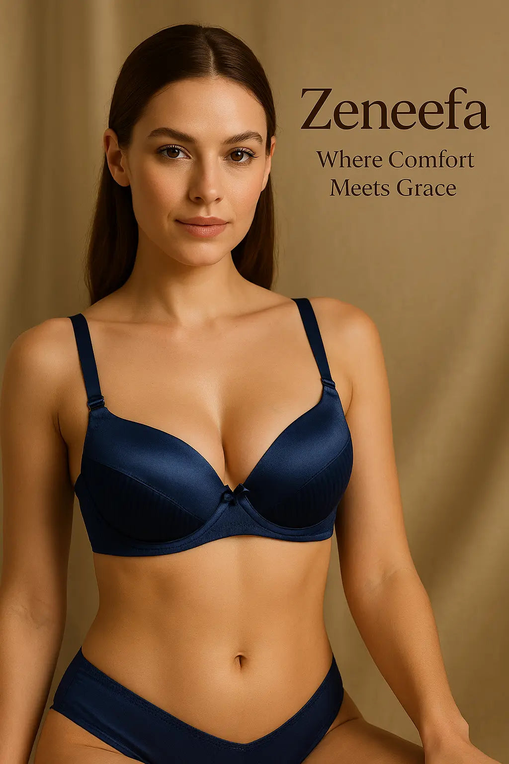 Cotton Half Liner Half Cup Bra – Zeneefa