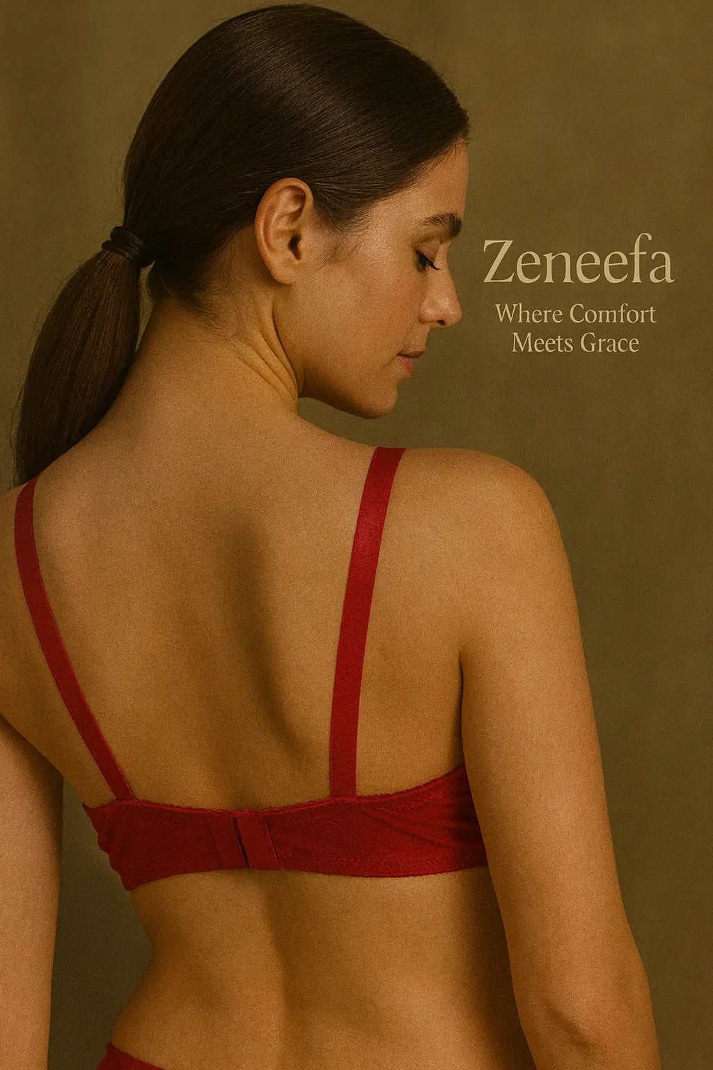 Cotton Half Liner Half Cup Bra – Zeneefa