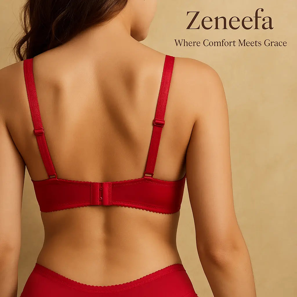 Cotton Half Liner Half Cup Bra – Zeneefa