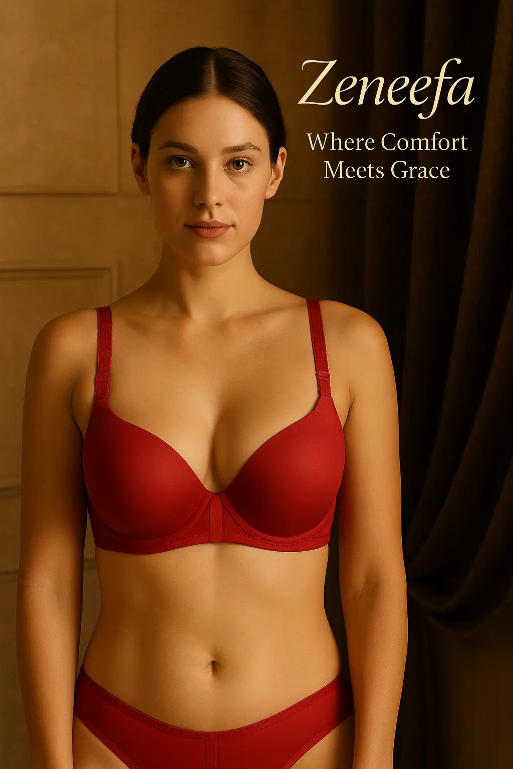 Cotton Half Liner Half Cup Bra – Zeneefa
