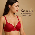 Cotton Half Liner Half Cup Bra – Zeneefa