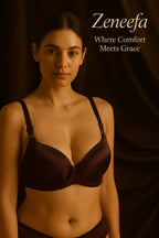 Cotton Half Liner Half Cup Bra – Zeneefa