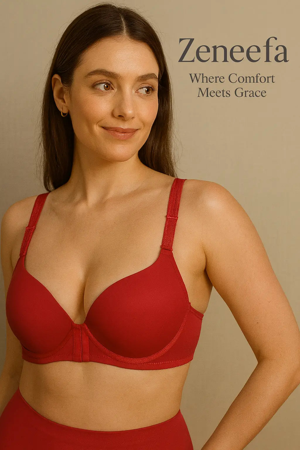 Front Open Padded Half Cup Bra – Zeneefa