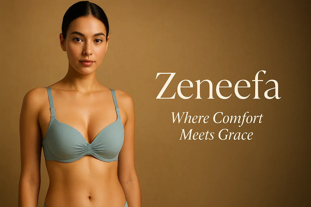 Fancy Plain Half Cup Bra – Zeneefa