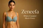 Fancy Plain Half Cup Bra – Zeneefa