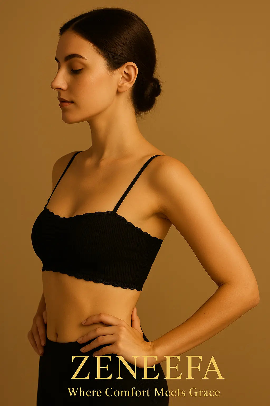 Teen Wide Strap Plain Bra – Zeneefa