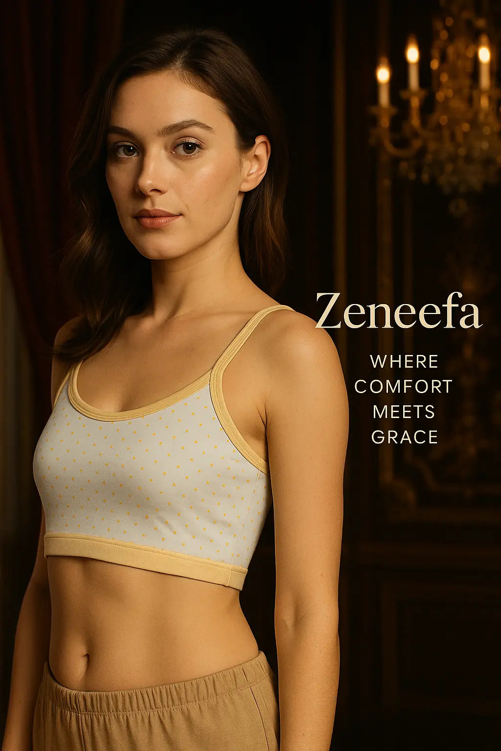 Teen Thin Strap Dotted Bra – Zeneefa