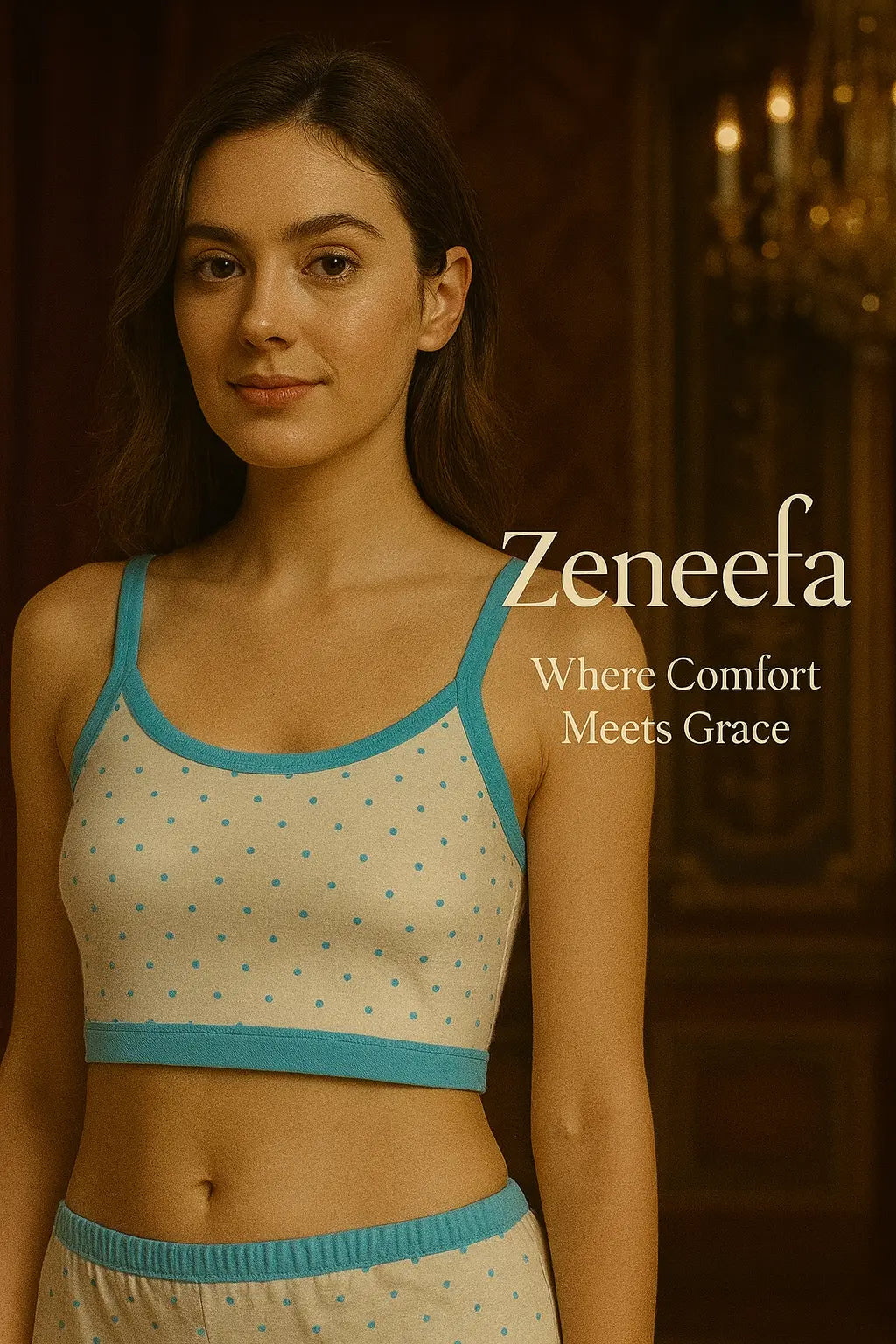 Teen Thin Strap Dotted Bra – Zeneefa