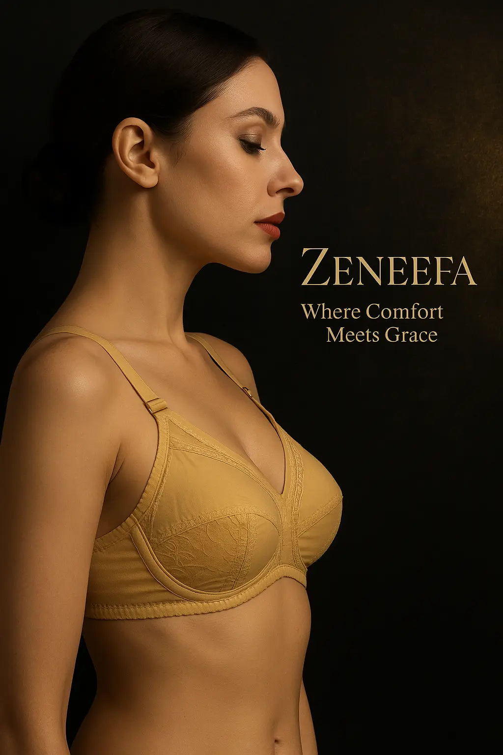 Cotton Plain Bra – Zeneefa