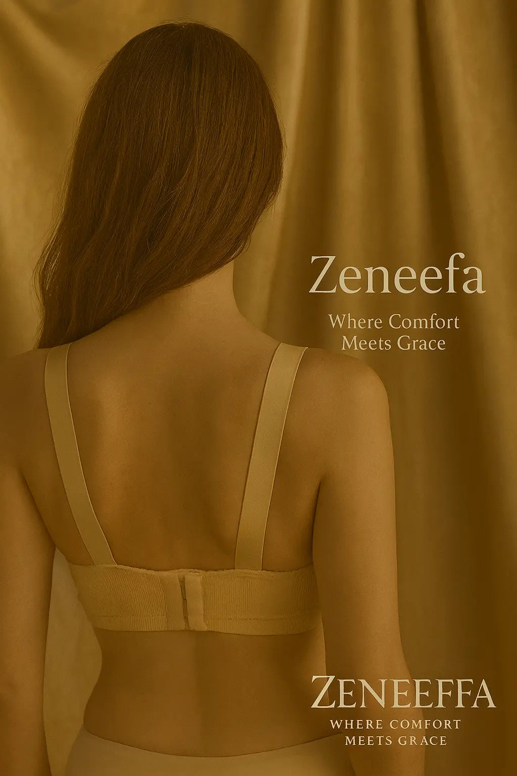 Plain Wide Strap Bra – Zeneefa